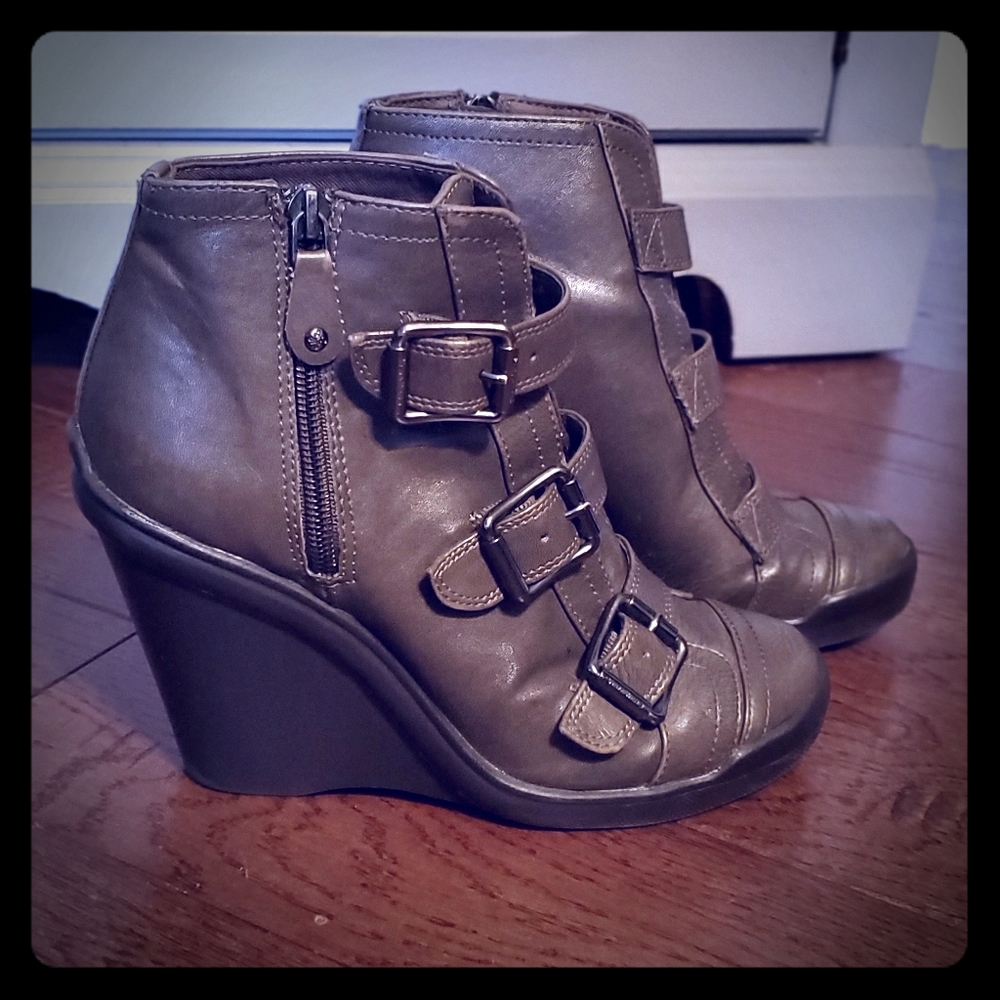 Taupe booties
